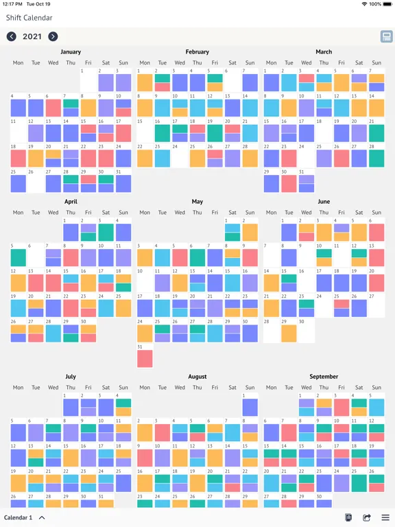 صور MyShift - Work Shift Calendar iPad 