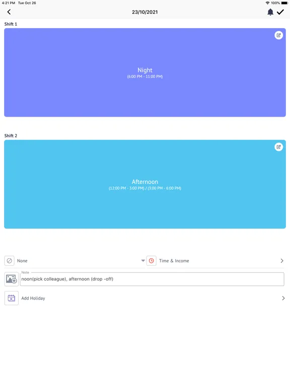 صور MyShift - Work Shift Calendar iPad 