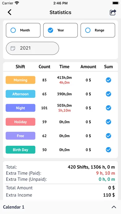 صور MyShift - Work Shift Calendar