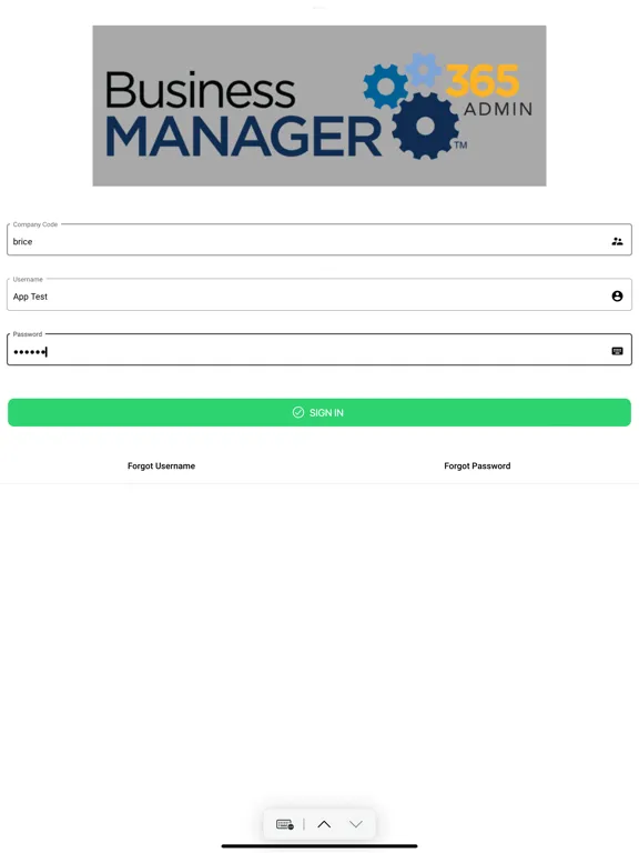 Ảnh chụp màn hình của WT BM365 iPad 