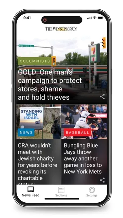 Screenshot di Winnipeg Sun