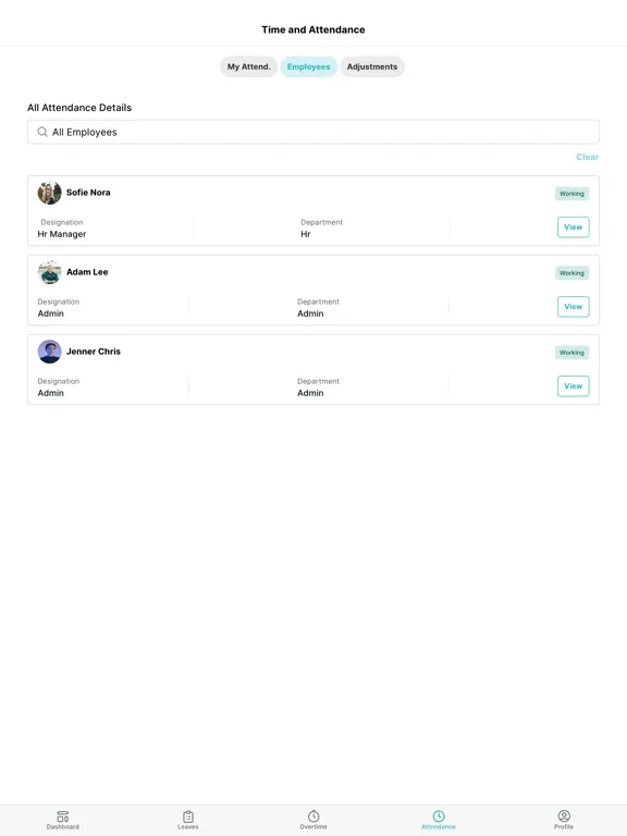 Tangkapan layar Leave Central: Leave Planner iPad 