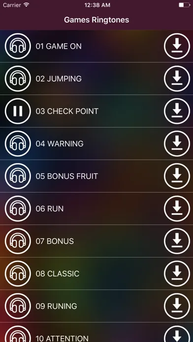 Video Games Ringtones-Free Retro Sounds for iPhone Screenshots