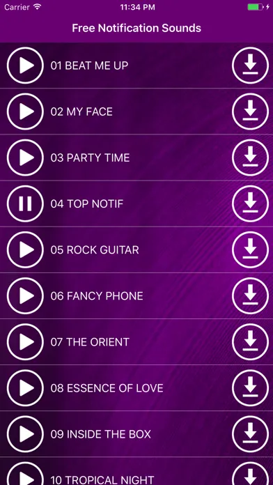 Capturas de tela do Free Notification and SMS Sounds - Best Ringtones