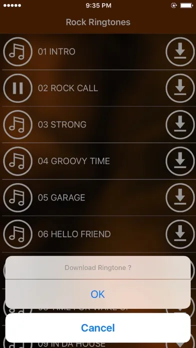 Capturas de pantalla de Rock Ringtones – Cool popular melodies for free