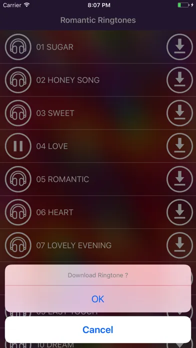 Romantic Ringtones – Love & Valentine´s Day Songs Screenshots