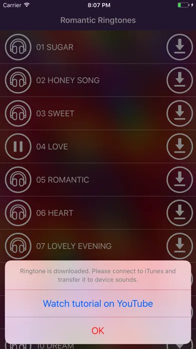 Romantic Ringtones – Love & Valentine´s Day Songs Screenshots