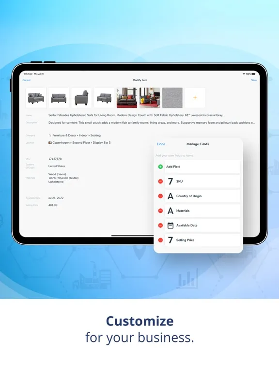 Nest Egg - Inventory In Cloud iPad  Ekran Görüntüleri