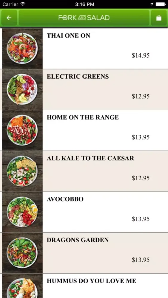 Fork and Salad应用截图