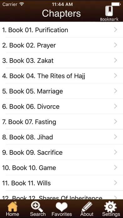 Capturas de tela do Fiqh-us-Sunnah