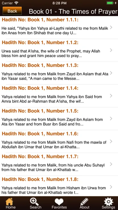 Ảnh chụp màn hình của Sunan Ibn Majah
