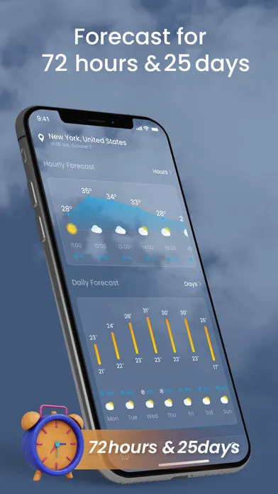 Captures d'écran de King Weather Forecast