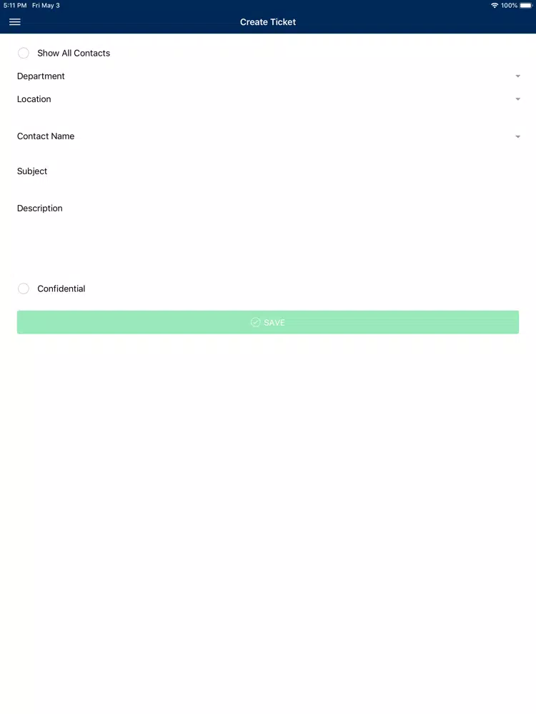 ภาพหน้าจอของ Win-Sum Client iPad 