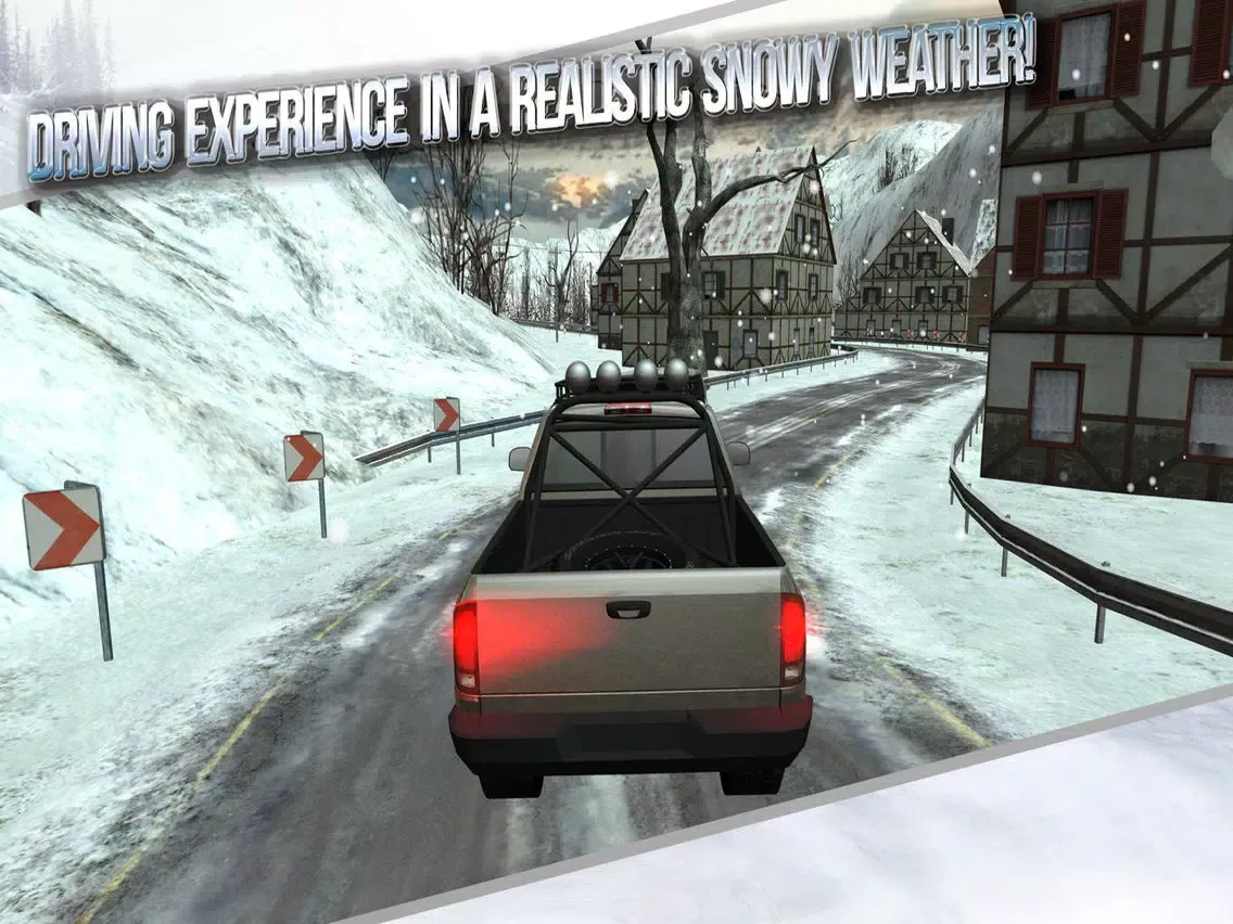 Winter Traffic Car Driving 3D iPad 应用截图