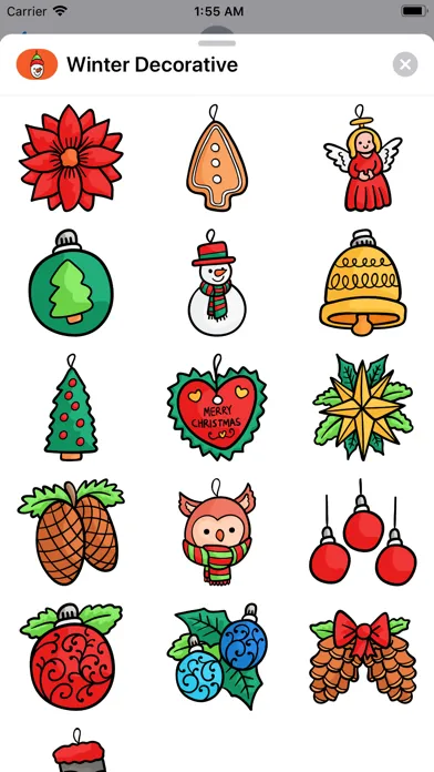 Zrzuty ekranu Winter Decorative Snowy