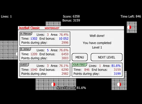 Captures d'écran de JezzBall Classic Lite iPad 