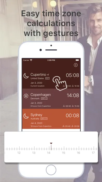 ภาพหน้าจอของ Time Zone Shifter