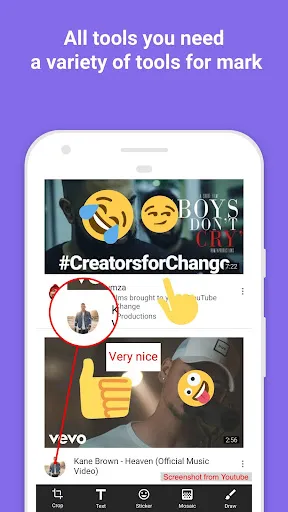 Tangkapan skrin iMarkup: Text, Draw on photos