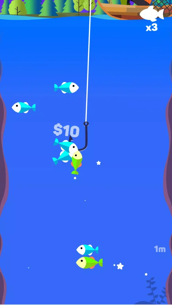 Tangkapan layar Tiny Fishing