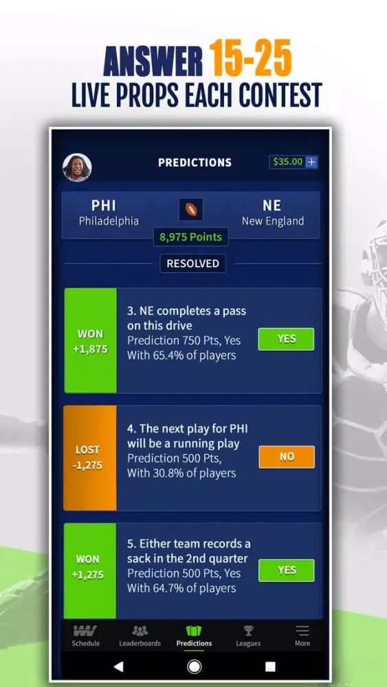 Sports Predictor l WinView スクリーンショット