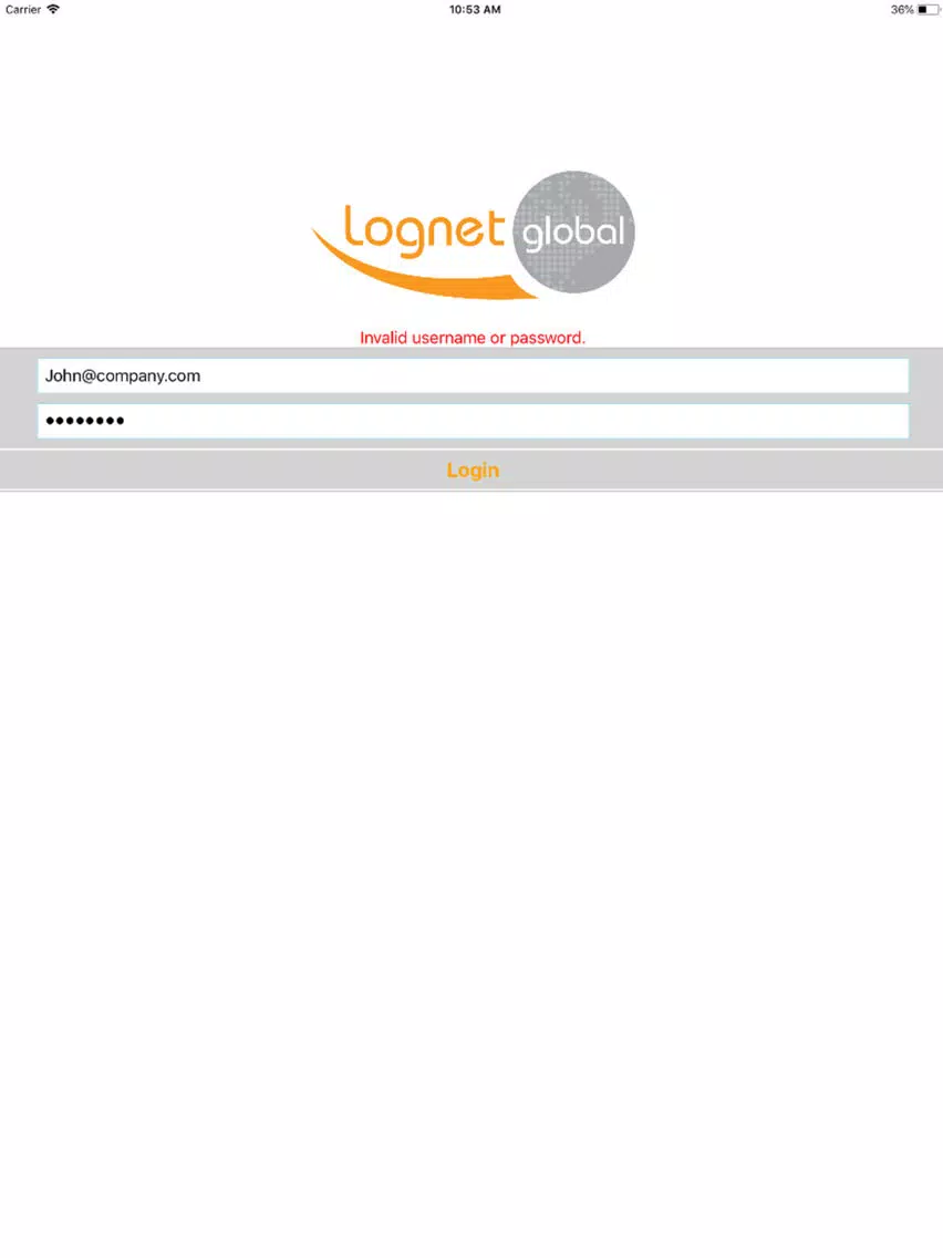 Скриншоты Lognet Global iPad 