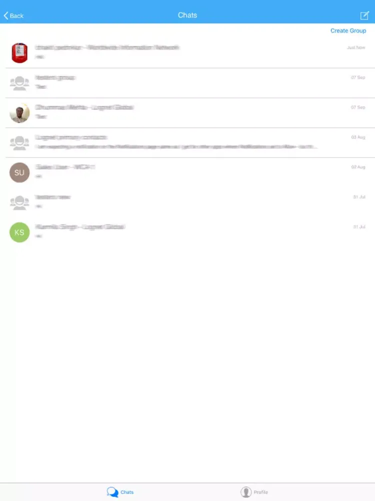 Tangkapan skrin Lognet Global iPad 