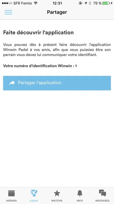 Ảnh chụp màn hình của Winwin Padel Apps