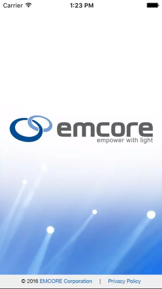EMCORE Customer Portal App Screenshots