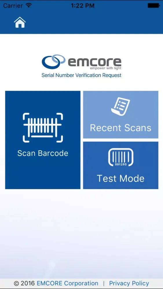 EMCORE Customer Portal App Screenshots