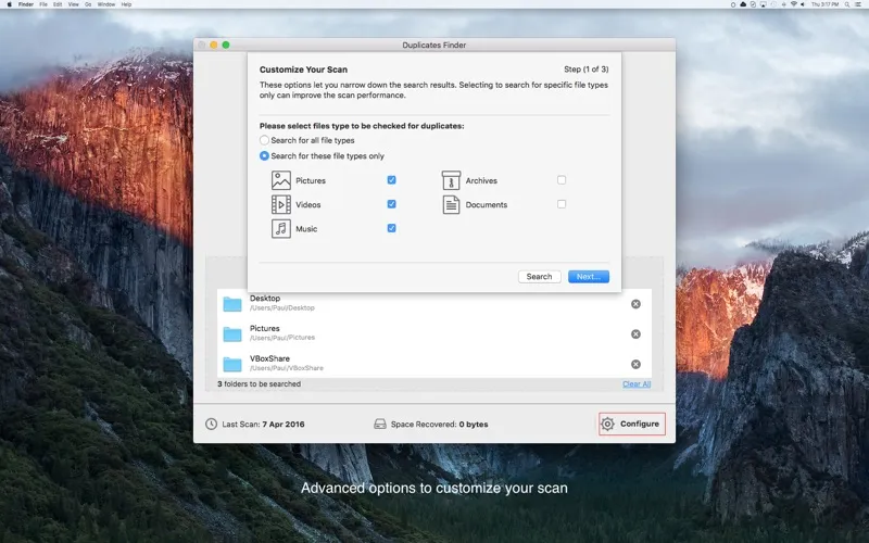 Zrzuty ekranu Duplicates Finder - Find, review and remove duplicates