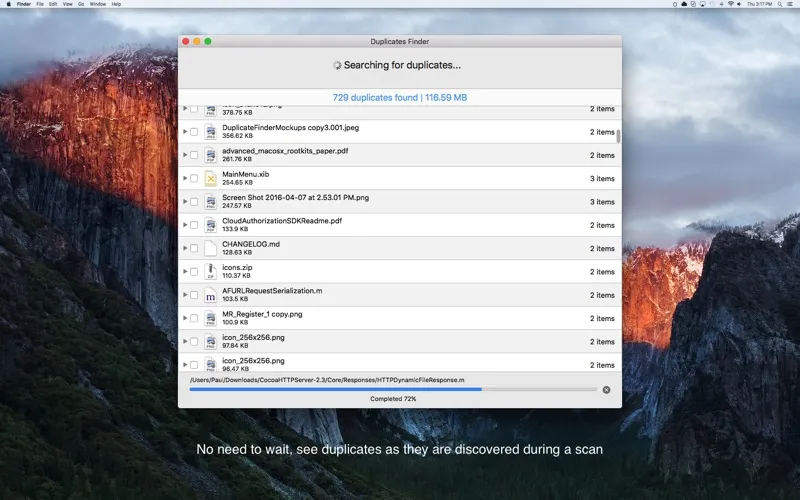 Zrzuty ekranu Duplicates Finder - Find, review and remove duplicates