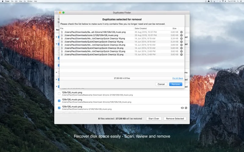 Zrzuty ekranu Duplicates Finder - Find, review and remove duplicates