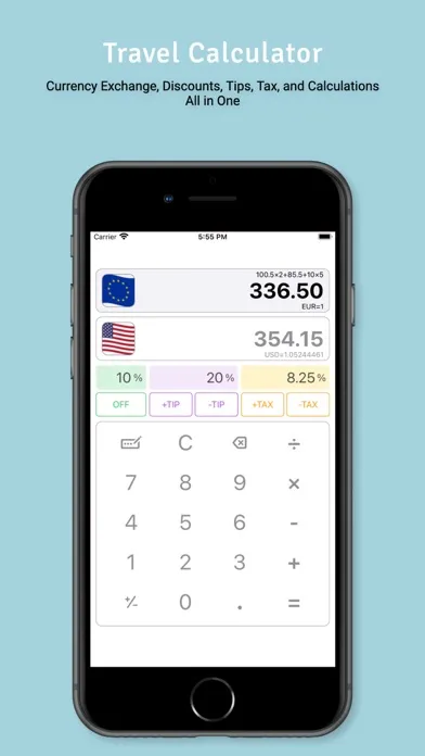 Travel Calculator & Currency স্ক্রিনশট