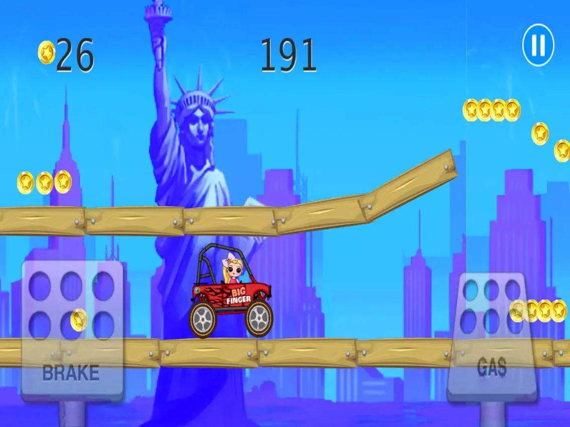 Ảnh chụp màn hình của Racing Jojo Car For Siwa Jojoo iPad 