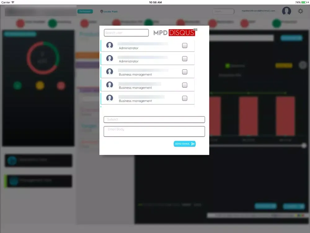 MIQ Analytics Engine iPad  Screenshots
