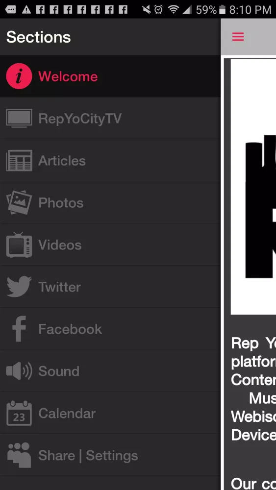 ภาพหน้าจอของ Rep Yo City