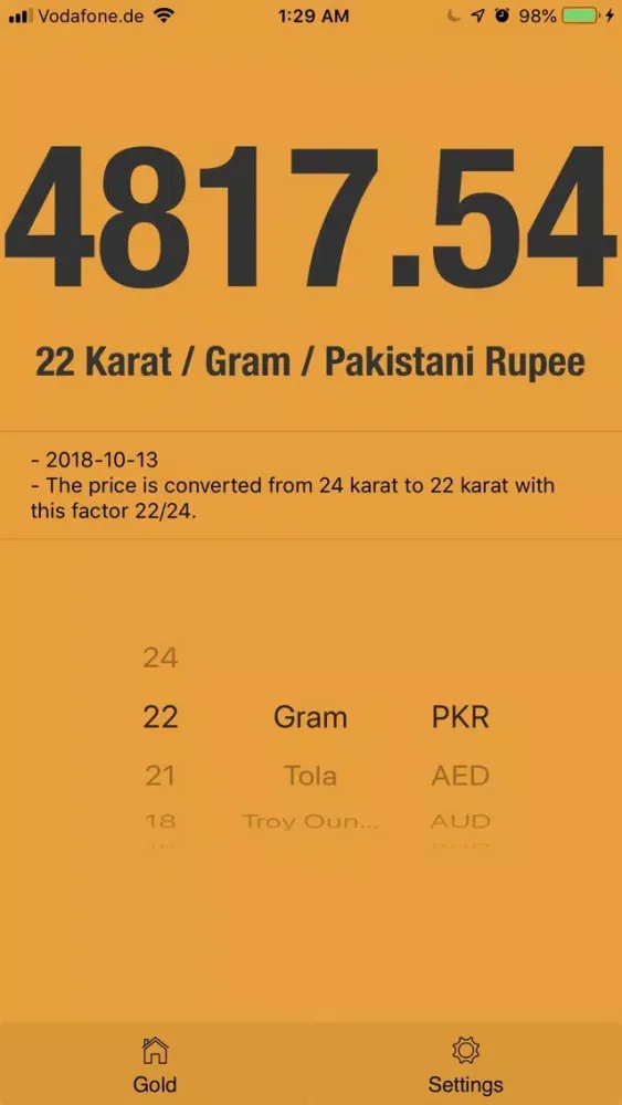 Gold Price in Pakistan 스크린샷