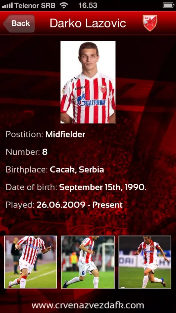 ภาพหน้าจอของ FC Red Star