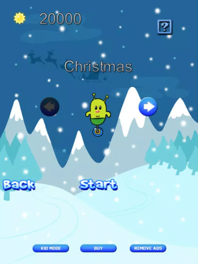 Screenshot di Doodle Alien vs Zombies Jump Game: Christmas Edition - Heads Up While Also Killing The Pacific Rim Plants! iPad 