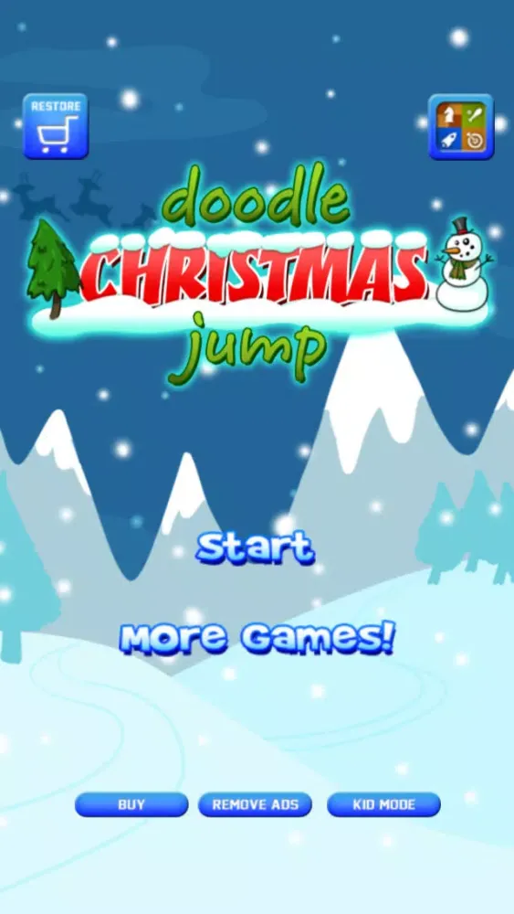 Screenshot di Doodle Alien vs Zombies Jump Game: Christmas Edition - Heads Up While Also Killing The Pacific Rim Plants!
