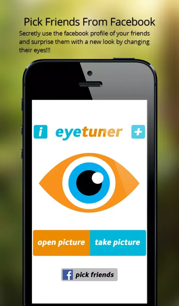 ภาพหน้าจอของ EyeTuner Photo Editor - Giving you a facetune and superimpose cat, zombie and other eyes onto yours!