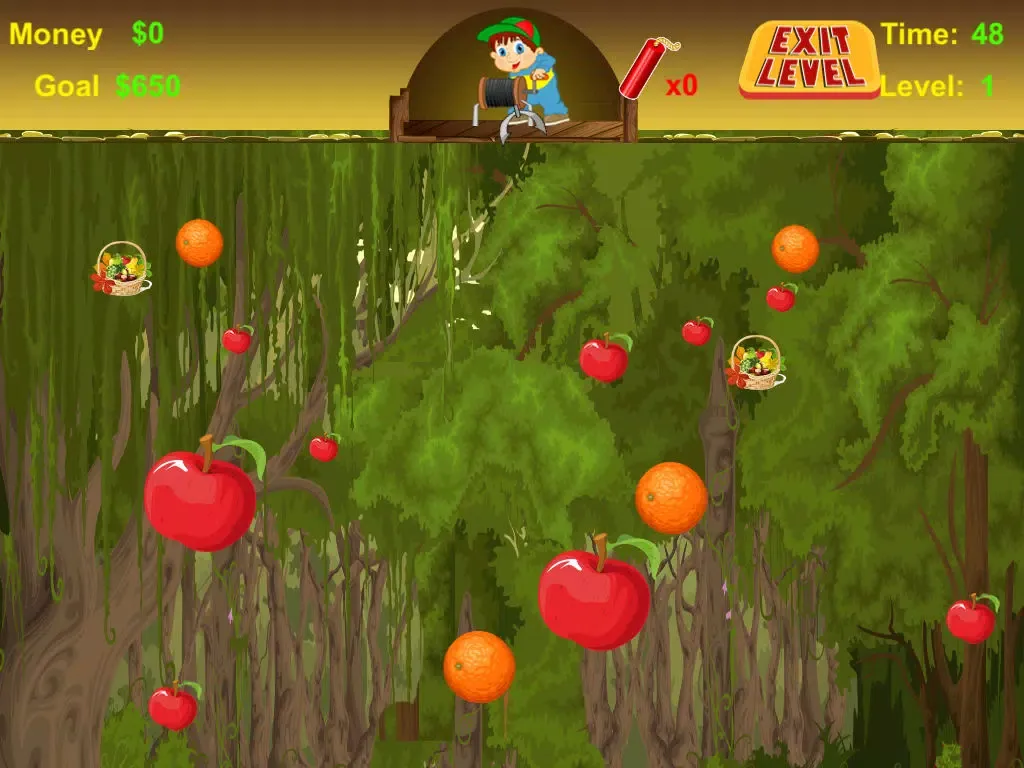 Screenshot di Sweet Fruit Collector - Speedy Grab and Pull Game for Kids iPad 