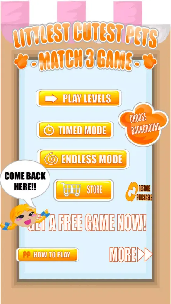 Littlest Cutest Pets Puzzle Game - A Cute Best Match of 3 Or More Entertainment By Wiremuch স্ক্রিনশট