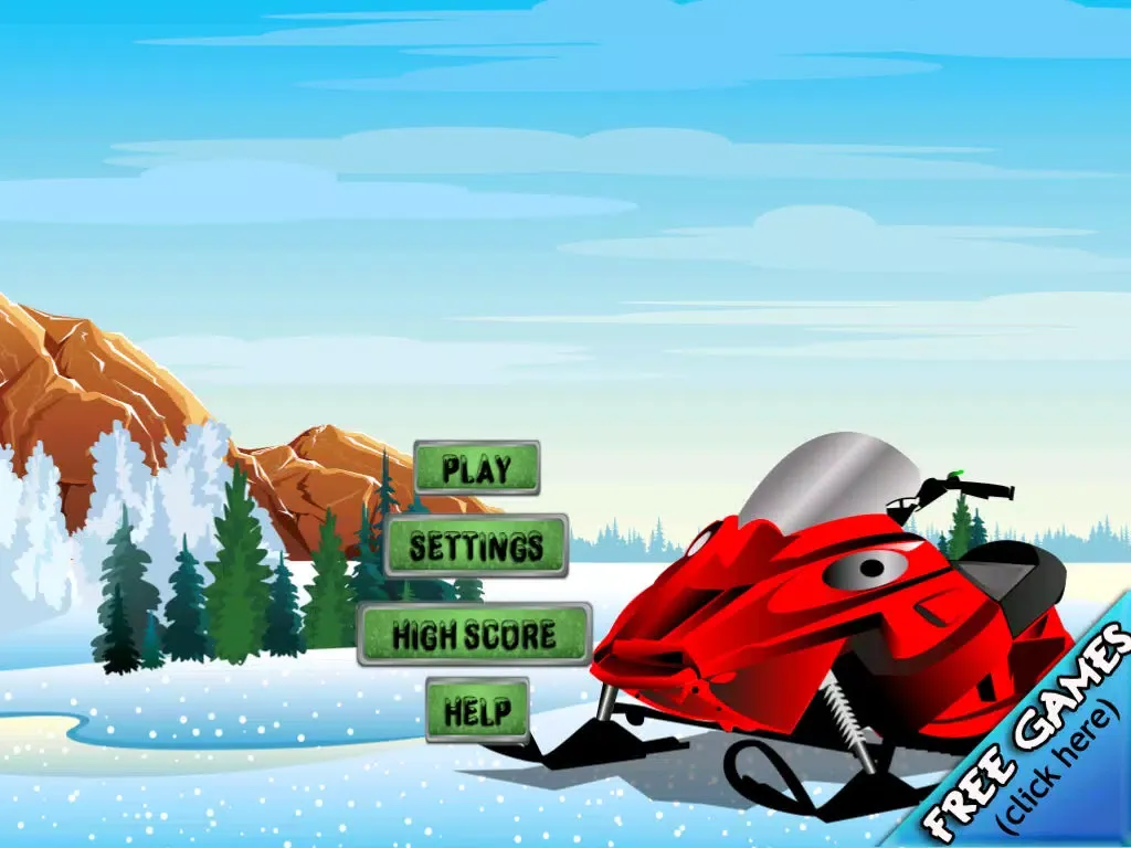 Snowmobile Ice Rage - A Winter Fast Driving Craze iPad  স্ক্রিনশট