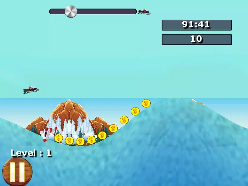 Snowmobile Ice Rage - A Winter Fast Driving Craze iPad  স্ক্রিনশট