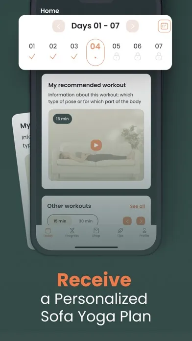 Sofa Yoga: Easy Weight Loss 스크린샷