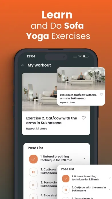 Sofa Yoga: Easy Weight Loss 스크린샷
