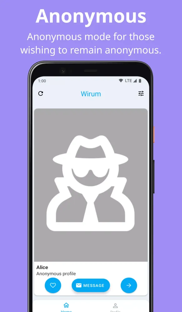 Zrzuty ekranu Anonymous chat: dating & photo