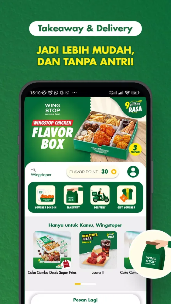 Captures d'écran de Wingstop