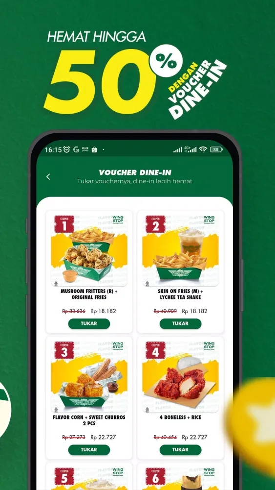 Captures d'écran de Wingstop